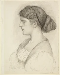Profilbyst av Fanny Cornforth