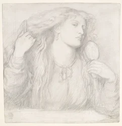 Kvinna som kammar sitt hår, Fanny Cornforth