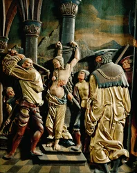Den heliga Agathas martyrium (relief i lind)