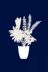 Minimalistisk blomsterbukett