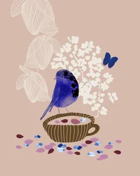 Det fantasifulla Blue Bird-teet