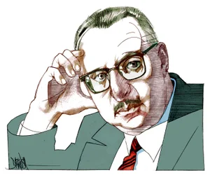 Giorgio Manganelli, 2021 (digital teckning med färgpennor)