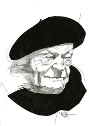 Giuseppe Ungaretti, 2024 (digitalt förbättrad blyertsteckning)