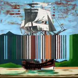 Bark Endeavour, 2019 (acylic på duk)