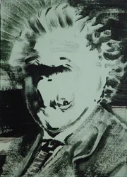 Einstein, 2013 (akryl på kartong)