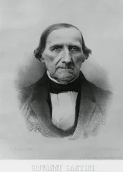 Porträtt av Giovanni Santini (1787-1877), italiensk astronom, matematiker och vetenskapsman