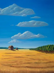 Out Standing in Thier Field, 2009 (olja på duk)