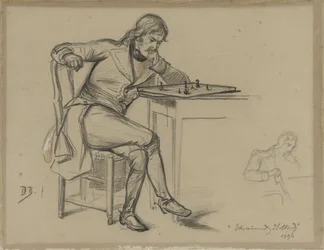 Schackspelande man Victorious Holland (titel på objekt)