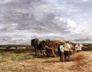 Carting Shingle (olja på panel)