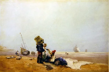 Fiskare på stranden