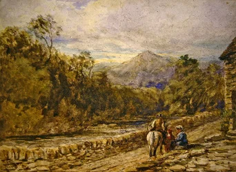 Going to Market (akvarell på papper)