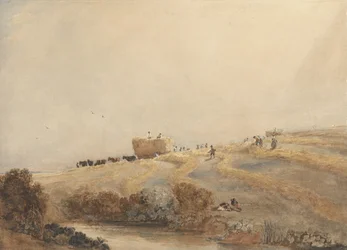 Höslagning, ca 1808 (w/c med kroppsfärg över grafit på papper)