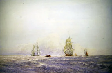 Frakt från Calais (akvarell på papper)