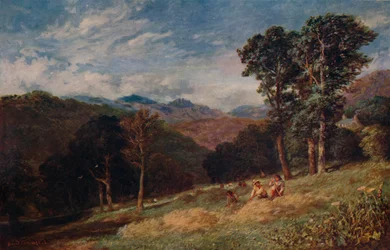 Höslagning, nära Conway, c1852