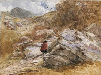 Bergspass vid Bettws-y-Coed, 1851