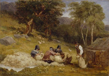 Fårklippning, 1849.