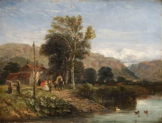 Väntar på färjan, 1845.