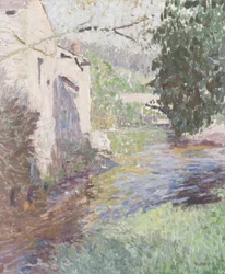 Old Brewery, Sennybridge (olja på duk)