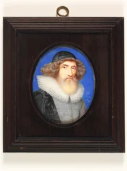 Inigo Jones, 68 år (akvarell på veläng)