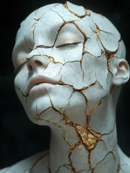 Golden Kintsugi Serenity