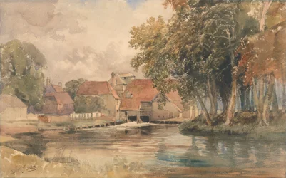 Bondgård vid floden