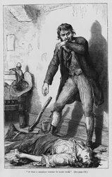 Illustration för Oliver Twist av Charles Dickens (gravyr)