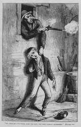 Illustration för Oliver Twist av Charles Dickens (gravyr)