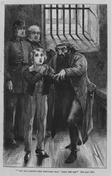 Illustration för Oliver Twist av Charles Dickens (gravyr)
