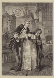 Den avlidne mr Sothern i biblioteksscenen i David Garrick