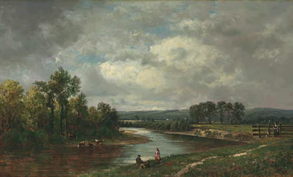 Connecticut River vid South Lancaster, New Hampshire