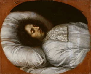 Karl XI (1655-1697), kung av Sverige, pfalzgreve av Zweibrücken, på sin dödsbädd, 1697