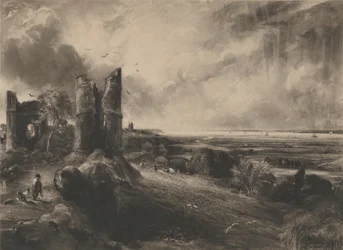 Hadleigh Castle: Stor tallrik, 1830-32.