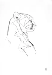 Cheetah, 2014 (Grafit på papper)