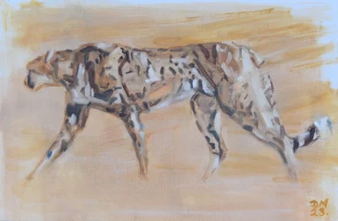 Cheetah, 2022 (olja på duk)