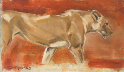 Lioness, 2019 (olja på duk)