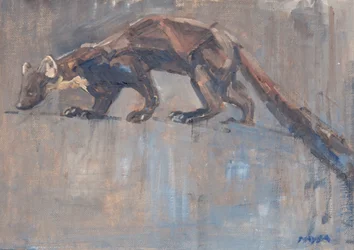 Pine Marten, 2023 (olja på duk)