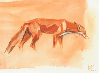 Red Fox, 2022 (olja på duk)