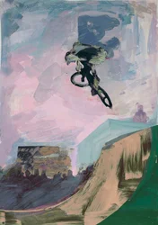 Half-Pipe, 2018 (akryl och klippt papper)