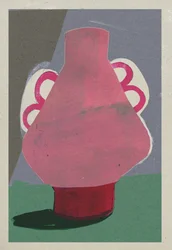 Rosa kruka, 2023 (blandteknik)