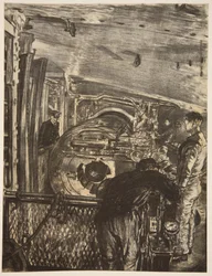Inuti tornet, illustration från "The Western Front", utgiven av Country Life Ltd