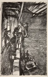 Off Havre: tar lotsen ombord på ett sjukhusfartyg, illustration från "The Western Front", utgiven av Country Life Ltd