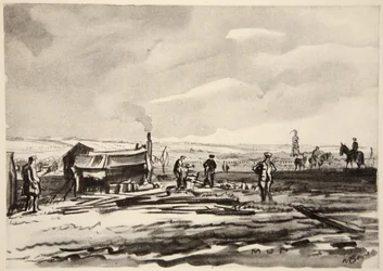 På Somme: Lera, illustration från "The Western Front", utgiven av Country Life Ltd