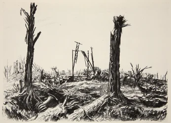 Orangeriet, Deniecourt Chateau, illustration från "The Western Front", utgiven av Country Life Ltd