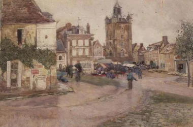 Marknadsdag i Genilly, Frankrike