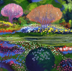 Bee Garden, 2017(akryl på duk)