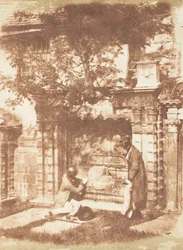Edinburgh. Gråbrödernas kyrkogård, 1843-47. Skapare: David Octavius Hill, Robert Adamson, Hill & Adamson.