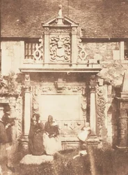 Edinburgh. Greyfriars kyrkogård, 1843-47. Skapare: David Octavius Hill, Robert Adamson, Hill & Adamson.