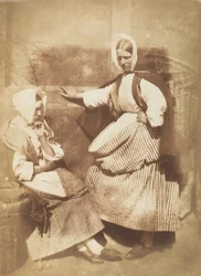 Newhaven Fishwives, 1843-47. Skapare: David Octavius Hill, Robert Adamson, Hill & Adamson.