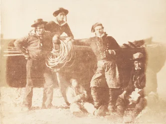 Newhaven Group, 1843-47. Skapare: David Octavius Hill, Robert Adamson, Hill & Adamson.