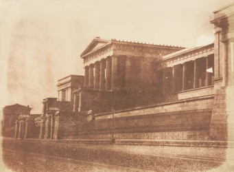 Old Royal High School, Calton Hill, Edinburgh, 1843-47. Skapare: David Octavius Hill, Robert Adamson, Hill & Adamson.